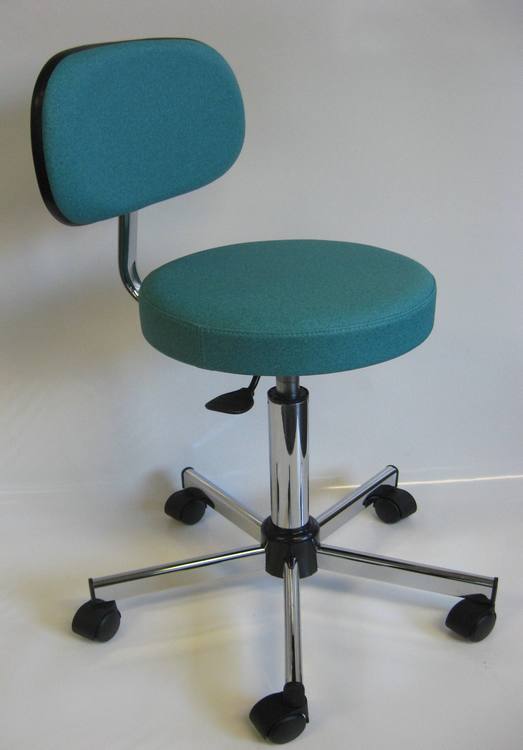 tabouret de laboratoire avec dossier 19D